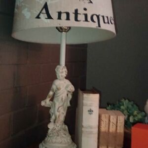Antique Style Cream Table Lamp